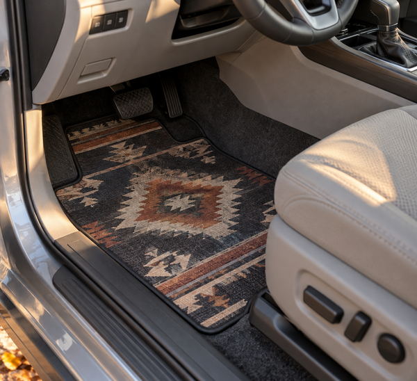 Native American-Inspired Front Car Mats for Fall Car Refresh