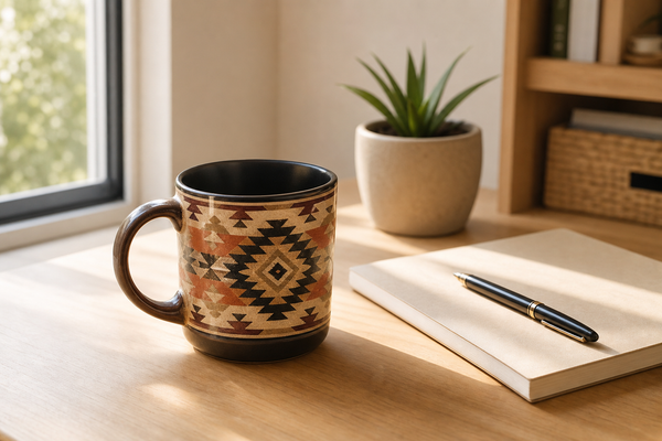 Native American-Inspired Mugs for Coffee Corners, Desks, and Gifts