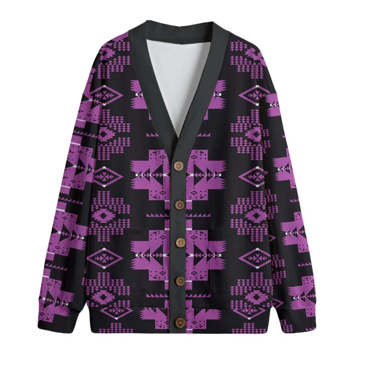 Exploring the Elegance of Native American 3D V-neck Hacci Fleece Cardigans: Tradition Meets Modern Style