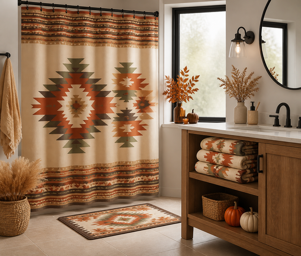 Native American-Inspired Bathroom Sets for a Cozy Fall Refresh