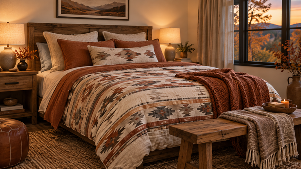 Native American-Inspired Bedding Sets for Cozy Fall Bedrooms