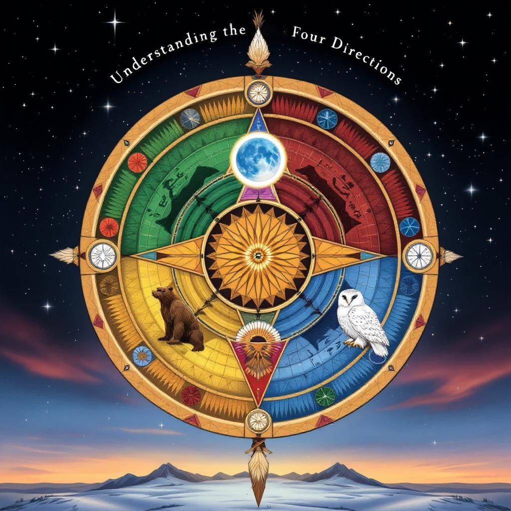 š§ The Sacred Circle ā Understanding the Four Directions in Native Wisdom