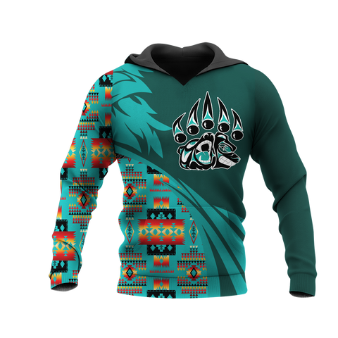 Powwow StoreHD0012320 Pattern Native Pride 3D Hoodie