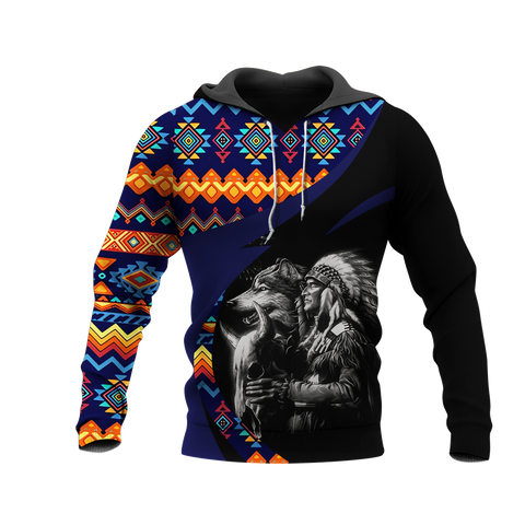 Powwow StoreHD0011388 Pattern Native Pride 3D Hoodie