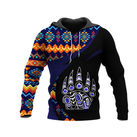 Powwow StoreHD0011390 Pattern Native Pride 3D Hoodie