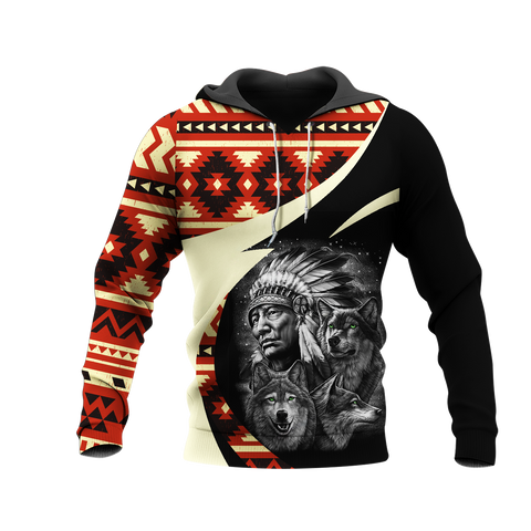 Powwow StoreHD0011393 Pattern Native Pride 3D Hoodie