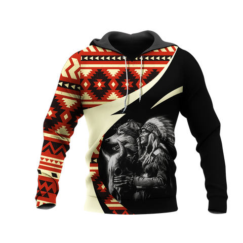 Powwow StoreHD0011394 Pattern Native Pride 3D Hoodie