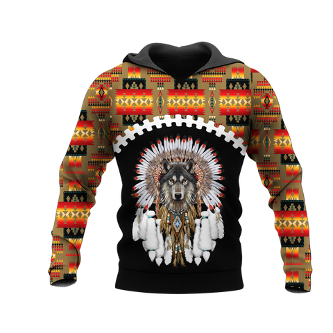 Powwow StoreHD0012281 Pattern Native Pride 3D Hoodie