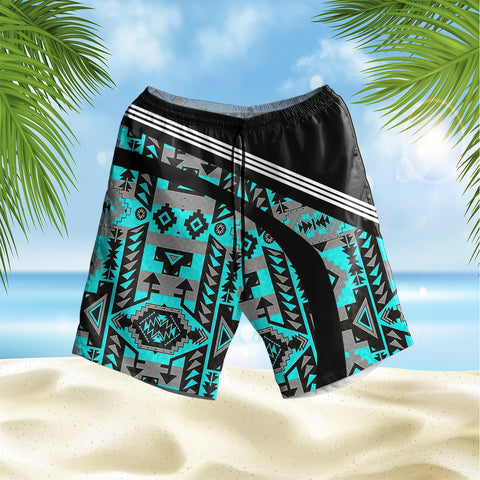 Powwow StoreGBHS00098 Pattern Native Hawaiian Shorts
