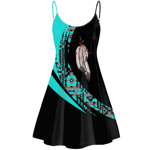 Powwow StoreSTD0081 Pattern Native American Strings Dress
