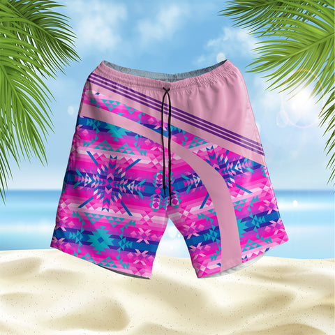 Powwow StoreGBHS000101 Pattern Native Hawaiian Shorts