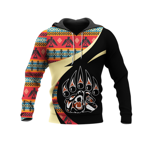 Powwow StoreHD0011400 Pattern Native Pride 3D Hoodie