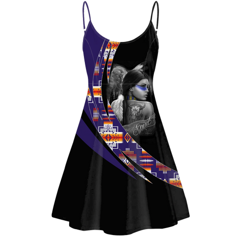 Powwow StoreSTD0083 Pattern Native American Strings Dress