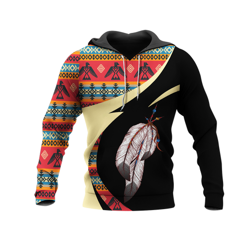 Powwow StoreHD0011401 Pattern Native Pride 3D Hoodie