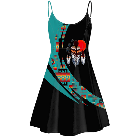 Powwow StoreSTD0086 Pattern Native American Strings Dress