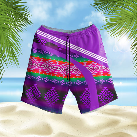 Powwow StoreGBHS000106 Pattern Native Hawaiian Shorts