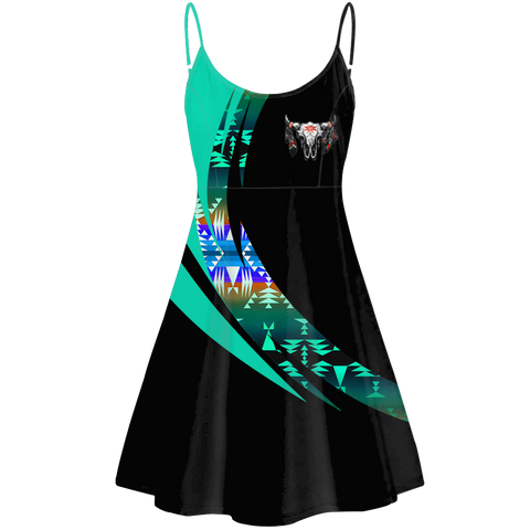 Powwow StoreSTD0088 Pattern Native American Strings Dress