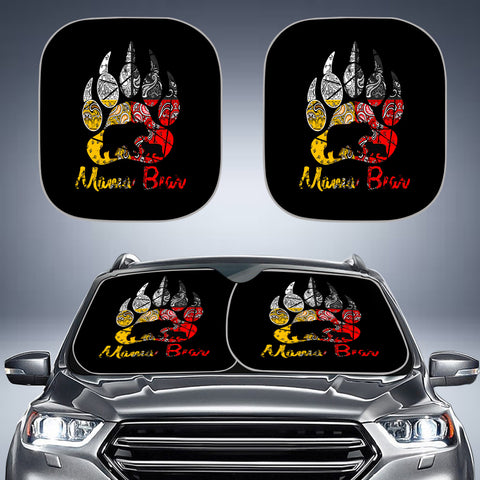 Powwow StoreGBNAT00085 United Tribes Design Native American Auto Sun Shades 2pcs