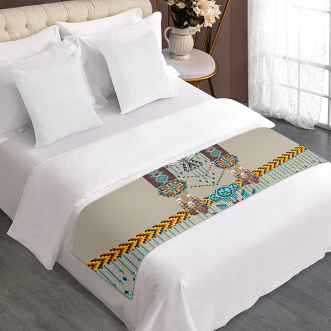 Powwow StoreGBNAT00069 Pattern Native American Bed Runner