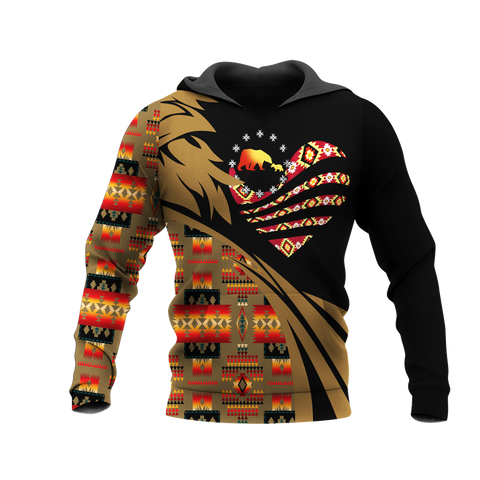 Powwow StoreHD0012331 Pattern Native Pride 3D Hoodie
