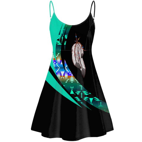 Powwow StoreSTD0089 Pattern Native American Strings Dress