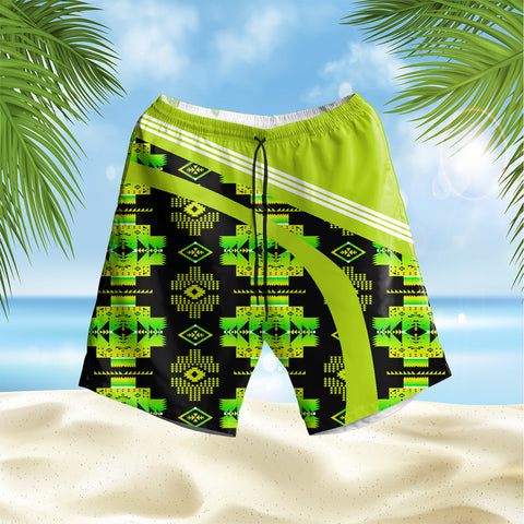 Powwow StoreGBHS000111 Pattern Native Hawaiian Shorts