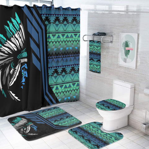 Powwow StoreBS000162 Pattern Native American Bathroom Set