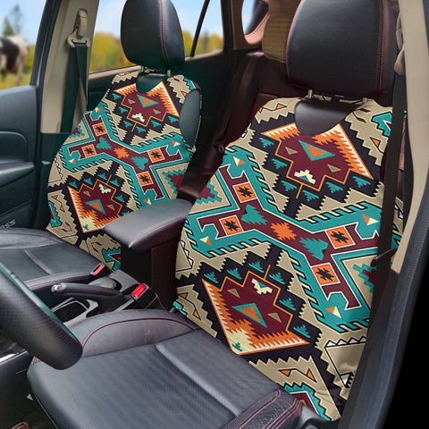 Powwow StoreGBNAT00016 Pattern Native Vest Style Car Seat Cover