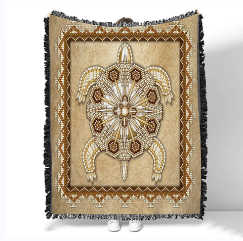 Powwow StoreGBNAT00014 Pattern Native Woven Blanket