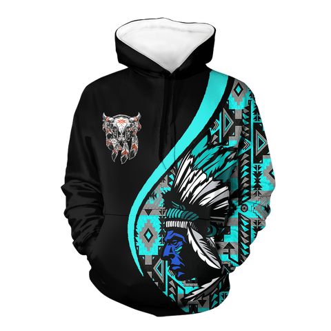Powwow StoreHD0012305 Pattern Native Pride 3D Hoodie