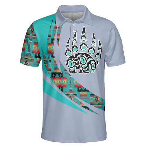 Powwow StorePOLO0035 Native American  Polo TShirt 3D