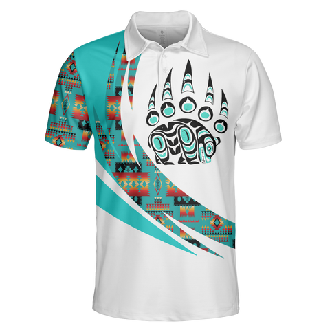 Powwow StorePOLO0028 Native American  Polo TShirt 3D