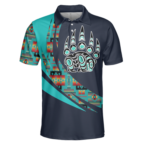 Powwow StorePOLO0036 Native American  Polo TShirt 3D