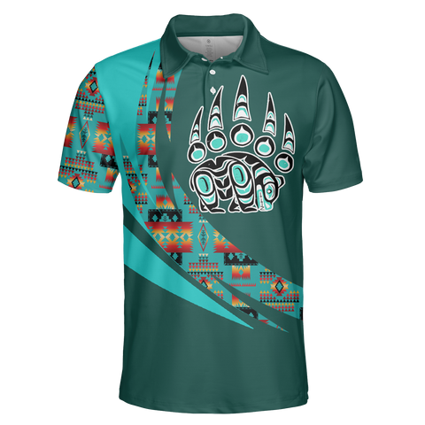 Powwow StorePOLO0037 Native American  Polo TShirt 3D