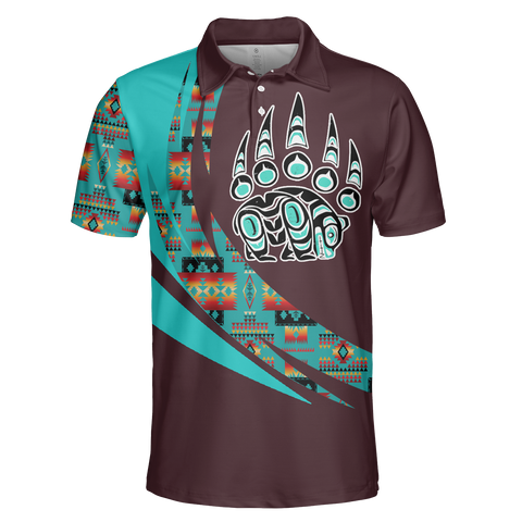 Powwow StorePOLO0038 Native American  Polo TShirt 3D