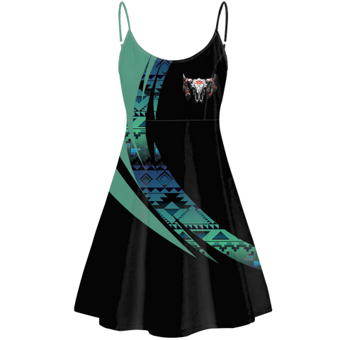 Powwow StoreSTD0098 Pattern Native American Strings Dress