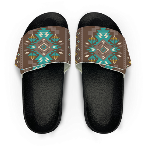 Powwow StoreGBNAT0053801 Pattern Native American Magic Sticker Slippers