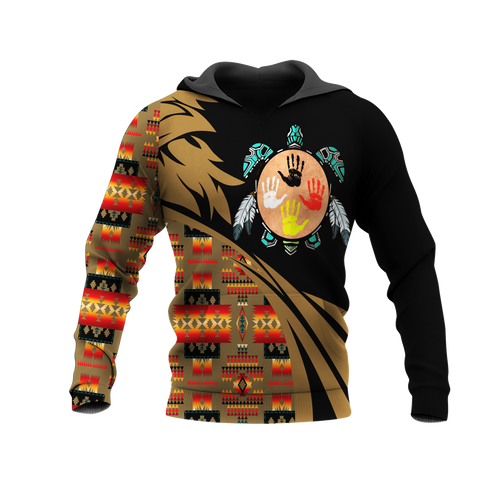 Powwow StoreHD0012333 Pattern Native Pride 3D Hoodie
