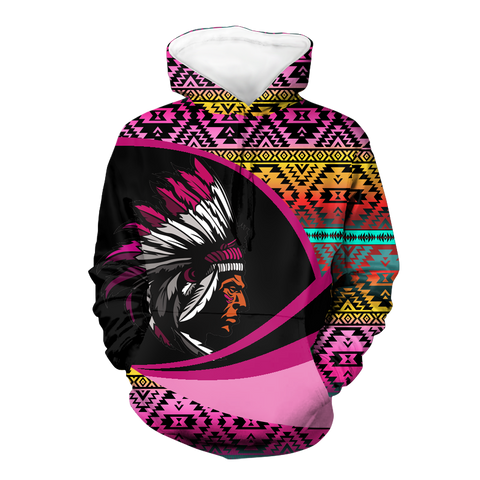 Powwow StoreHD0011348 Pattern Native Pride 3D Hoodie