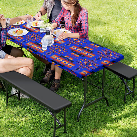 Powwow StoreGBNAT0004606 Tribe Design Native American Picnic Table Cover