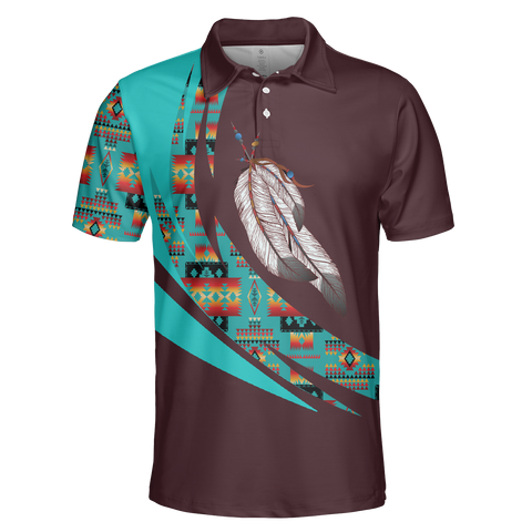 Powwow StorePOLO0039 Native American  Polo TShirt 3D