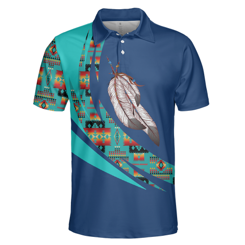 Powwow StorePOLO0041 Native American  Polo TShirt 3D