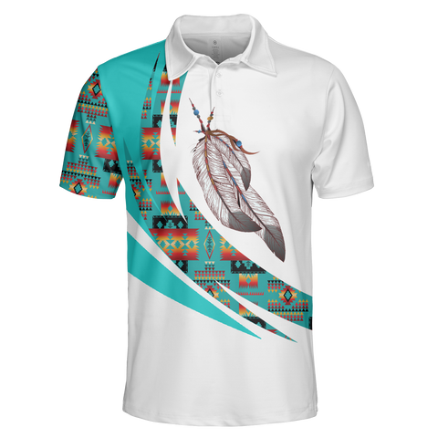 Powwow StorePOLO0042 Native American  Polo TShirt 3D