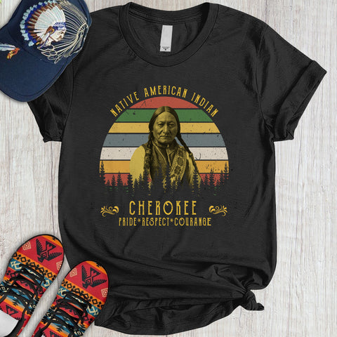 Powwow StoreTS00126 Tribal chief Indigenous  2D TShirt