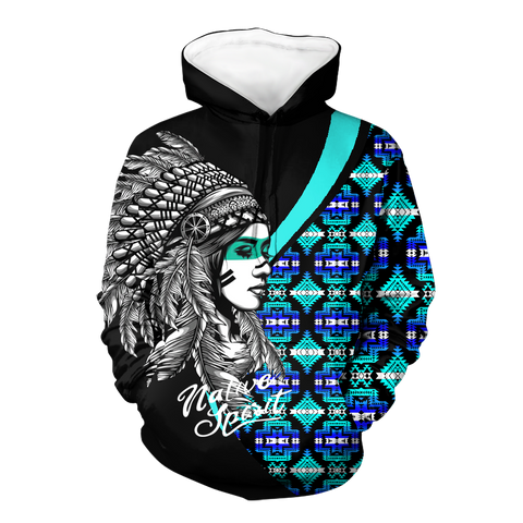 Powwow StoreHD0012307 Pattern Native Pride 3D Hoodie