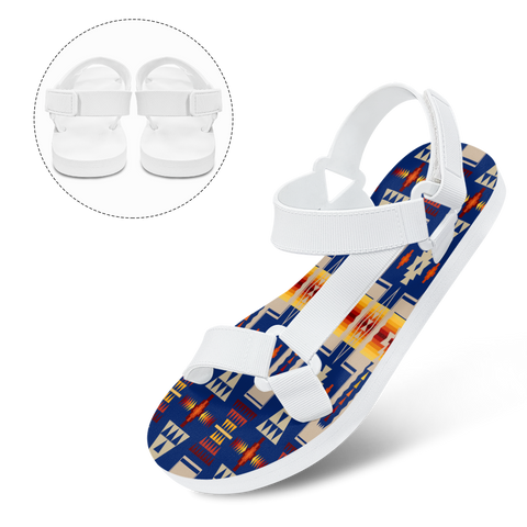 Powwow StoreGBNAT0006204 Pattern Native American Open Toes Sandals