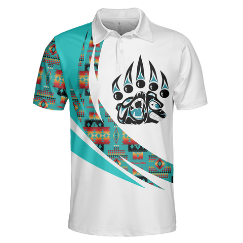 Powwow StorePOLO0043 Native American  Polo TShirt 3D