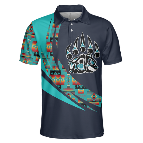 Powwow StorePOLO0044 Native American  Polo TShirt 3D