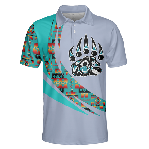 Powwow StorePOLO0045 Native American  Polo TShirt 3D