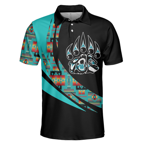 Powwow StorePOLO0046 Native American  Polo TShirt 3D